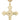 Gold filled large cross necklace 1 1/4 inch pendant on 24 inch heavy curb chain handcrafted by Bliss