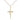 14kt Gold Filled Cross Necklace 1 x 1/2 inches with 18 inch chain by Bliss Manufacturing