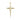 14kt Solid Gold Medium Cross Pendant 1 inch by half inch handcrafted in USA by Bliss Manufacturing