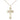 14kt Gold Filled Medium Cross Necklace 1 inch by half inch with 18 inch chain handcrafted by Bliss Manufacturing USA