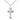 Sterling silver Catholic cross necklace with 1 inch pendant on 18 inch curb chain by Bliss Manufacturing
