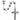 7mm imitation hematite rosary with pewter crucifix and center in dark gunmetal tone displayed on white background