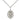 Sterling silver small Miraculous Medal pendant necklace 5/8 by 3/8 inch on 18 inch chain by Bliss