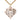 14kt Gold Filled Heart of Jesus Cross Necklace 1 1/8 inch pendant on 24 inch chain by Bliss
