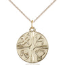 14kt Gold Filled Christian Life Necklace with 7/8 x 3/4 inch Pendant on 18 inch Chain by Bliss Manufacturing