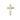14kt solid gold medium cross on cross pendant 7/8 inch by 1/2 inch handcrafted by Bliss Manufacturing USA