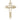 14kt solid gold large cross on cross pendant 1 3/8 inch by 3/4 inch by Bliss Manufacturing