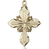 14kt Solid Gold Large Catholic Cross Pendant 1 5/8 x 1 1/8 handcrafted by Bliss Manufacturing USA
