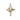 14kt solid gold medium cross pendant 3/4 by 1/2 inches handcrafted by Bliss Manufacturing USA