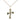 14kt Gold Filled Catholic Cross Necklace 7/8 x 1/2 inch Medium Size with 18 inch Chain by Bliss USA