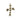 14kt solid gold medium cross pendant 3/4 inch by 1/2 inch handcrafted by Bliss Manufacturing USA