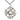Sterling silver large Catholic cross necklace 1 1/2 x 1 1/4 inches with 24 inch chain by Bliss USA