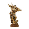 6 inch hand-painted resin St. Michael Archangel statue vanquishing evil, patron saint protector, RosaryCard