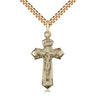 14kt Gold Filled Medium Crucifix Necklace 1 1/8 inch pendant with 24 inch chain by Bliss Manufacturing