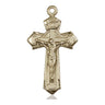 14kt Solid Gold Medium Crucifix Pendant 1 1/8 inch by 5/8 inch handcrafted by Bliss Manufacturing