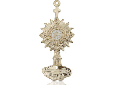 14kt Solid Gold Extra Large Monstrance Medal Pendant 2⅛x⅞ by Bliss