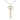 Gold Filled Large Irish Key with Double Hearts Pendant Necklace 1 1/4 x 1/2 inch with 18 inch chain by Bliss Manufacturing