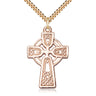 14kt Gold Filled Celtic Cross Necklace Large 1 3/8 x 7/8 on 24 inch Chain by Bliss