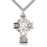 Large Sterling Silver Celtic Cross Necklace 1 3/8 x 7/8 with 24 inch Chain USA Made by Bliss