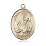 14kt Solid Gold St. Andrew the Apostle Medal Pendant 1 x 3/4 inch by Bliss Manufacturing