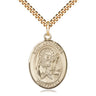 14kt Gold Filled St. Apollonia Patron Saint Medal Necklace 1x3/4 inch Medium Pendant 24 inch Chain Bliss