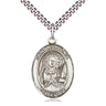 Sterling Silver St. Apollonia Patron Saint Medal Necklace with 24 inch Chain by Bliss Manufacturing
