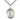 Sterling Silver St. Barbara Patron Saint Medal Necklace 1 x 3/4 inch with 24 inch chain by Bliss