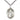 Sterling silver St. Augustine patron saint medal necklace with 24-inch chain, handcrafted by Bliss