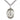 Sterling silver St. Blaise patron saint medal 1x3/4 inch on 24 inch chain by Bliss Manufacturing