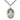 Sterling Silver St. Frances Cabrini Medal Necklace 1 inch by 3/4 inch on 24 inch curb chain by Bliss