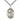 Sterling silver St. Catherine of Siena patron saint medal necklace, 1x3/4 inch pendant, 24 inch chain, handcrafted by Bliss Manufacturing