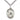 Sterling silver St. Bernadette patron saint medal necklace, 1 by 3/4 inch, 24 inch chain, Bliss