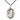 Sterling Silver St. Brendan the Navigator Catholic Medal Necklace 1x3/4 inch on 24 inch chain by Bliss