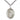 Sterling Silver St. Clare of Assisi Patron Saint Medal Necklace 1 inch by 3/4 inch on 24 inch curb chain by Bliss
