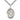 Sterling Silver St. Gabriel the Archangel Medal Necklace 1 inch pendant with 24 inch chain by Bliss Manufacturing
