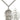 Sterling Silver St. George Patron Saint Medal Necklace 1x3/4 inch on 24 inch chain by Bliss Manufacturing