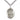Medium Sterling Silver St. George Patron Saint Medal Necklace 1 x 3/4 on 24 Inch Chain by Bliss