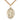 14kt Gold Filled St. Genevieve Patron Saint Medal Necklace 1 inch by 3/4 inch on 24 inch Chain Bliss USA