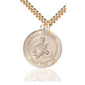14kt Gold Filled St. Gerard Patron Saint Medal Necklace 1 x 5/8 inch with 24 inch chain by Bliss