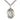 Sterling Silver St. Hubert of Liege Patron Saint Medal Necklace 1 inch by 3/4 inch on 24 inch chain by Bliss