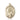 14kt Solid Gold St. Joan of Arc National Guard Medal Pendant 1 inch by 3/4 inch handcrafted by Bliss