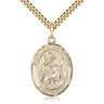 14kt Gold Filled St. John the Baptist Patron Saint Medal Necklace 1 inch x 3/4 inch with 24 inch chain by Bliss