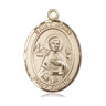 14kt Solid Gold St. John the Apostle patron saint medal pendant by Bliss Manufacturing