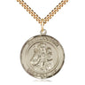 14kt Gold Filled St. Joseph Patron Saint Medal Necklace 1x5/8 inch with 24 inch Chain by Bliss
