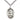 Sterling Silver St. Joshua Patron Saint Medal Necklace 1 inch x 3/4 inch on 24 inch curb chain by Bliss