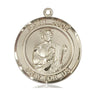14kt Solid Gold St. Jude Patron Saint Medal Pendant 1 x 5/8 inch handcrafted by Bliss Manufacturing