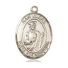 14kt solid gold St. Jude Thaddeus medal pendant 1 inch by 3/4 inch handcrafted by Bliss Manufacturing