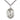 Sterling Silver St. Jude Thaddeus Patron Saint Medal Necklace 1 inch x 3/4 inch on 24 inch chain by Bliss