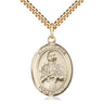 14kt gold filled St. Kateri Tekakwitha patron saint medal necklace 1x3/4 inch with 24 inch chain by Bliss