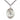 Sterling Silver St. Louise de Marillac Patron Saint Medal Necklace 1 inch x 3/4 inch on 24 inch chain by Bliss